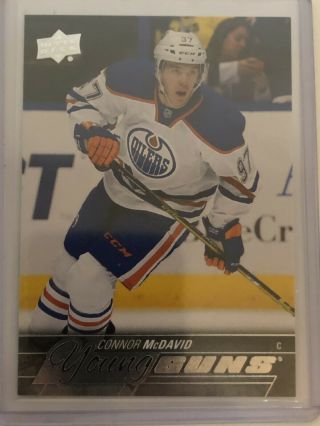 15 - 16 Upper Deck Connor Mcdavid Young Guns Rookie Oilers Rc 2015