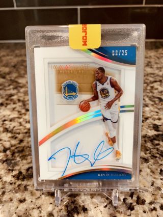 Kevin Durant Auto 09/25 2017 - 18 Panini Immaculate