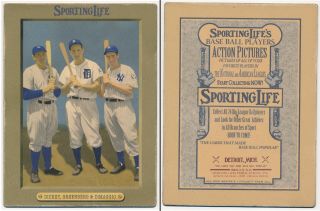 Sporting Life " Cabinet Series " - Bill Dickey,  Hank Greenberg & Joe Dimaggio