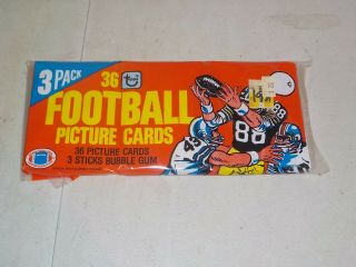 1981 Topps Football Factory Rack Pack W/ 36 Cards Per Pack,  Montana? 466