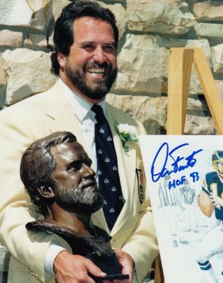 Dan Fouts W/hof 9 8x10 Signed Photo W/ San Diego Chargers
