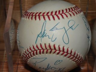 1995 Colorado Rockies Multi - Signed Onl Baseball W - Baylor,  Girardi,  Weiss,  6