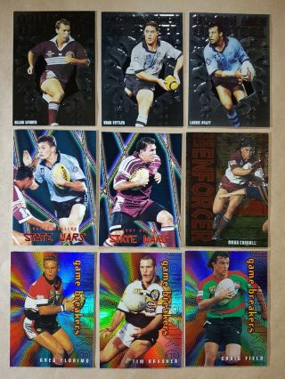 Australian Rugby League 1995 Origin Men Of Steel Os1/2/4,  6 Other Inserts