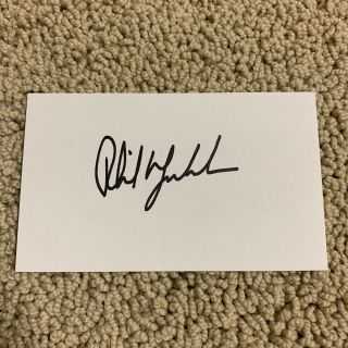 Phil Mickelson Hand Signed Autographed 3x5 Index Card Legend Golfer