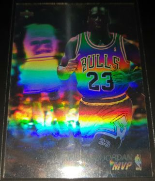 Michael Jordan 1991 - 92 Upper Deck Award Winners Holograms Insert Card (no.  Aw4)