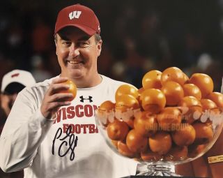 Paul Chryst Signed Autographed Wisconsin Badgers 8x10 Photo