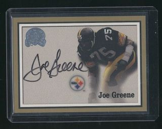 2000 Fleer Greats Of The Game Mean Joe Greene Autograph Auto Steelers