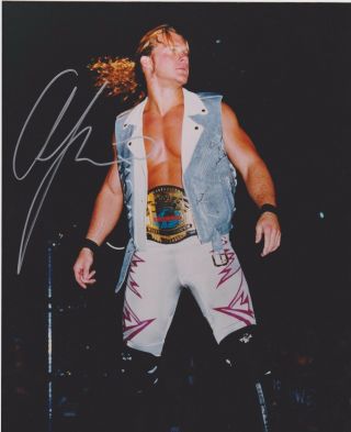 Chris Jericho Signed Wwe Wcw Cruiserweight Champion 8x10 Photo