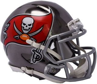 Riddell Tampa Bay Buccaneers Chrome Alternate Speed Mini Football Helmet