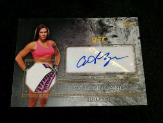 2016 Topps Ufc Top Of The Class Cat Zingano Auto Relic Multi - Color