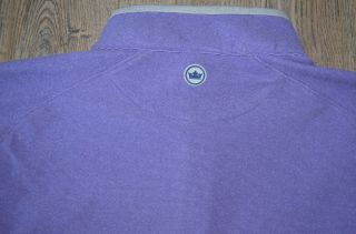 Men ' s Peter Millar Sea Pines Resort Hilton Head Fleece Pullover: Large Purple 5