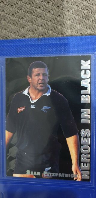 1995 Dynamic All Black Trading Card Heroes In Black H1 Fitzpatrick.