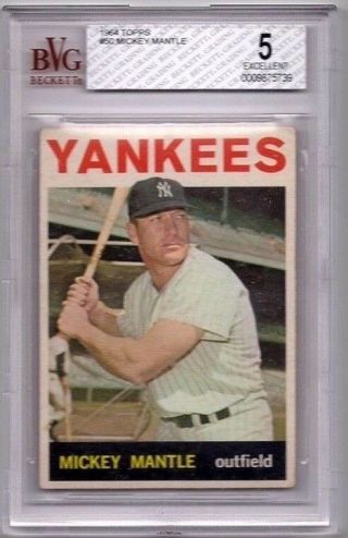 1964 Topps Mickey Mantle Bgs 5