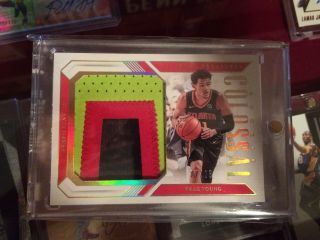 Trae Young 2018 - 19 National Treasures Colossal Rc Insane Patch /25 Hawks Rare