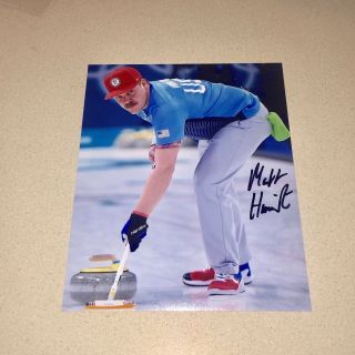 Matt Hamilton Autographed Signed 8x10 Photo Team Shuster Usa Curling Olympics