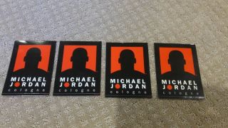 X4 Michael Jordan Cologne Stickers,  X3 Bulls Stickers 5 " X 4 "