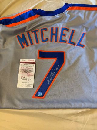 Kevin Mitchell Signed York Mets Jersey With Jsa Authentication