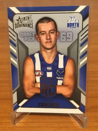 2019 Afl Select Dominance Rookie Card Joel Crocker North Melbourne 250/250