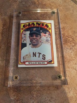 1972 Topps Willie Mays In Action 49 Mt San Francisco Giants