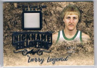 2019 Leaf In The Game Larry Bird Nicknames Jersey /30