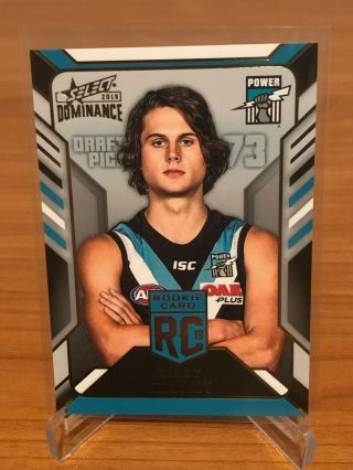2019 Afl Select Dominance Rookie Card Riley Grundy Port Adelaide 137/250