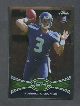2012 Topps Chrome Russell Wilson Seattle Seahawks Rc Rookie