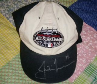 Justin Morneau Signed Autograph 2008 Mlb All Star Game Logo Hat