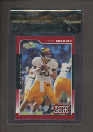 2000 Score 216 Tom Brady England Patriots Rc Rookie Bgs 8.  5 Rcr