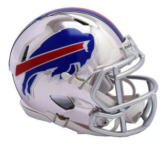 Riddell Buffalo Bills Chrome Alternate Speed Mini Football Helmet