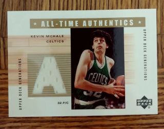 2002 - 03 Ud Generations All - Time Authentics Kevin Mchale Game - Worn Jersey Celtics