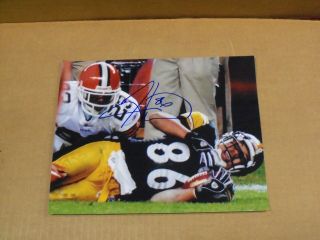 Hines Ward,  Pgh Steelers Signed,  8 X 10 Game Action Photo,