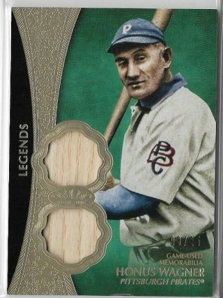 Honus Wagner 2019 Topps Tier One Dual Game Bat Relic 08 /25
