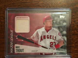 2019 Topps Mike Trout Game Bat Relic Los Angeles Angels
