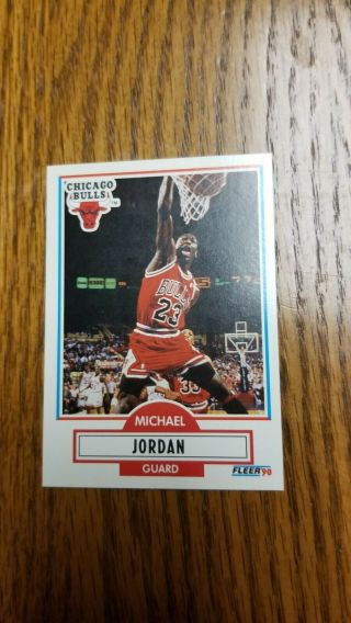 Michael Jordan 1990 - 91 90 - 91 Fleer 26 Chicago Bulls Hof