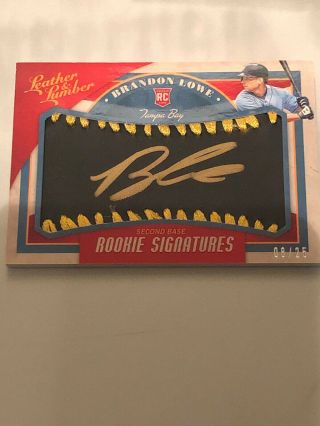 2019 Leather And Lumber Brandon Lowe Signatures Black Gold /25