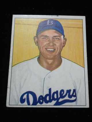 1950 Bowman 112 Gil Hodges Brooklyn Dodgers