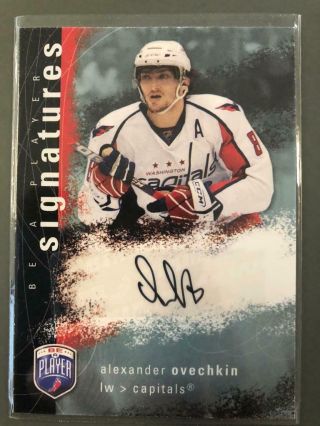 Alexander Ovechkin 2007 - 08 Ud Be A Player Signatures Ao Auto Capitals Bm7