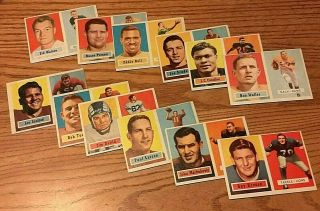 1957 Topps Football 12 Different Cards Vg - Ex,  And Better