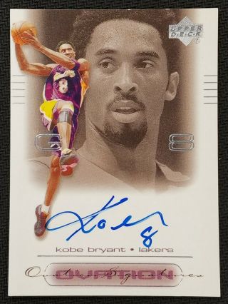 Kobe Bryant 2000 - 01 Upper Deck Ovation Auto Signatures 2000 Autograph Read