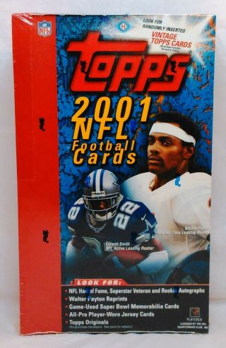 2001 Topps Nfl Football Trading Cards Factory Hobby Box