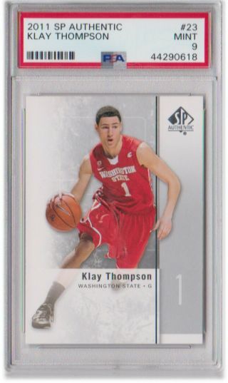 2011 - 12 Sp Authentic Klay Thompson Rookie Rc 23 Psa 9
