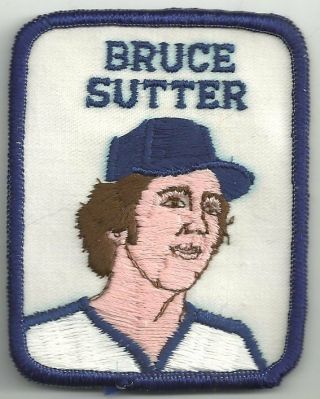 1978 - 1979 Penn Emblem Bruce Sutter Embroidered Patch Cubs Cardinals Oddball