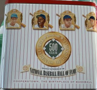 Hall Of Fame The Legends Of Baseball 500 Hr Club Silver Coin Proof And Card Set