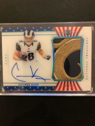2017 National Treasures Stars & Stripes Cool Rams Patch Cooper Kupp Rpa 1/13