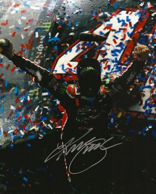 Kurt Busch Signed Nascar 8x10 Daytona 500 Victory Lane Photo With A