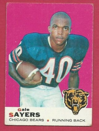 1969 Topps Football Card 51 Gale Sayers - Chicago Bears - Gale Sayers