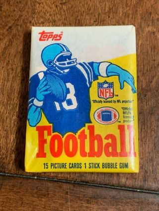 1985 Topps Football Wax Pack - With Gum Intact