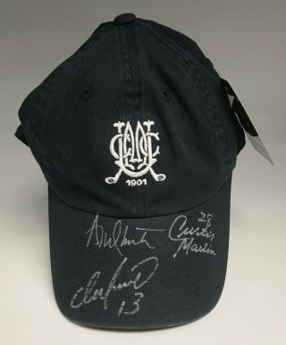 Dan Marino Curtis Martin,  1 Multi Signed Golf Hat Cap Autographed Jsa Auto