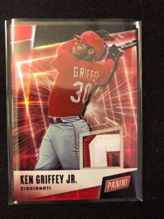2019 Panini Fathers Day Ken Griffey Jr 3 Color Clr Jersey Patch True 1/1