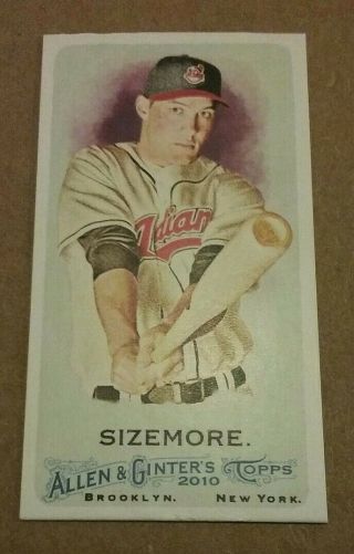 Grady Sizemore 2010 Topps Allen & Ginter Mini Bazooka Card /25 Indians
